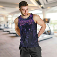 Custom Uruguay National Football Men Tank Top La Celeste South America Wildcat Neon Graphic