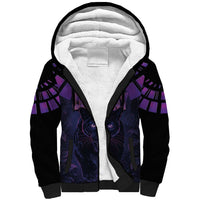 Custom Uruguay National Football Sherpa Hoodie La Celeste South America Wildcat Neon Graphic