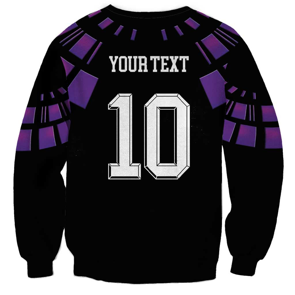 Custom Uruguay National Football Sweatshirt La Celeste South America Wildcat Neon Graphic