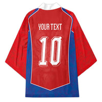 Custom Czechia National Football Kimono Halftone Lion Graphic T90 Style