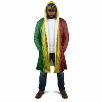 Custom Senegal National Football Cloak Lions Of Teranga Leopard Print Tribal Flag Graphic