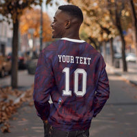 Custom Haiti National Football Sweatshirt Les Grenadiers Feather Pattern Coat Of Arms Art