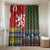 Scottish Christmas Bathroom Set Scotland Lion and Xmas Elements Patch Style - Wonder Print Shop