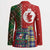 Scottish Christmas Blazer Scotland Lion and Xmas Elements Patch Style - Wonder Print Shop