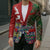 Scottish Christmas Blazer Scotland Lion and Xmas Elements Patch Style - Wonder Print Shop