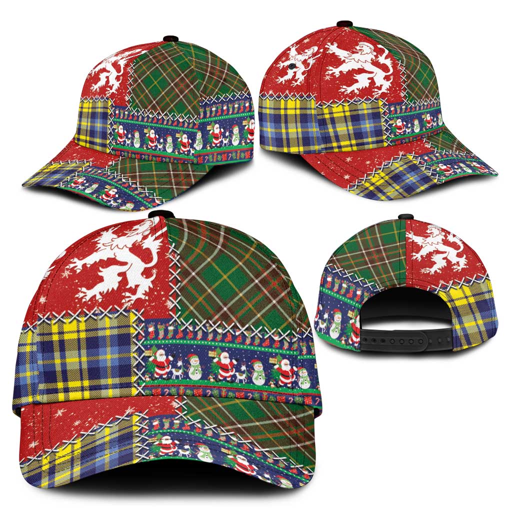 Scottish Christmas Classic Cap Scotland Lion and Xmas Elements Patch Style - Wonder Print Shop