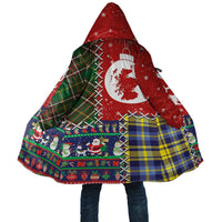 Scottish Christmas Cloak Scotland Lion and Xmas Elements Patch Style - Wonder Print Shop
