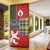 Scottish Christmas Door Cover Scotland Lion and Xmas Elements Patch Style - Wonder Print Shop