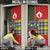 Scottish Christmas Door Cover Scotland Lion and Xmas Elements Patch Style - Wonder Print Shop