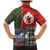 Scottish Christmas Family Matching Mermaid Dress and Hawaiian Shirt Scotland Lion and Xmas Elements Patch Style - Wonder Print Shop