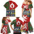Scottish Christmas Family Matching Mermaid Dress and Hawaiian Shirt Scotland Lion and Xmas Elements Patch Style - Wonder Print Shop