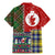 Scottish Christmas Family Matching Mermaid Dress and Hawaiian Shirt Scotland Lion and Xmas Elements Patch Style - Wonder Print Shop