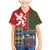 Scottish Christmas Family Matching Mermaid Dress and Hawaiian Shirt Scotland Lion and Xmas Elements Patch Style - Wonder Print Shop