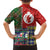 Scottish Christmas Family Matching Off The Shoulder Long Sleeve Dress and Hawaiian Shirt Scotland Lion and Xmas Elements Patch Style - Wonder Print Shop