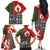 Scottish Christmas Family Matching Off The Shoulder Long Sleeve Dress and Hawaiian Shirt Scotland Lion and Xmas Elements Patch Style - Wonder Print Shop