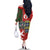 Scottish Christmas Family Matching Off The Shoulder Long Sleeve Dress and Hawaiian Shirt Scotland Lion and Xmas Elements Patch Style - Wonder Print Shop