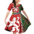 Scottish Christmas Family Matching Off Shoulder Short Dress and Hawaiian Shirt Scotland Lion and Xmas Elements Patch Style - Wonder Print Shop