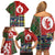 Scottish Christmas Family Matching Off Shoulder Short Dress and Hawaiian Shirt Scotland Lion and Xmas Elements Patch Style - Wonder Print Shop