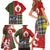 Scottish Christmas Family Matching Short Sleeve Bodycon Dress and Hawaiian Shirt Scotland Lion and Xmas Elements Patch Style - Wonder Print Shop