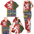 Scottish Christmas Family Matching Tank Maxi Dress and Hawaiian Shirt Scotland Lion and Xmas Elements Patch Style - Wonder Print Shop