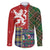 Scottish Christmas Family Matching Tank Maxi Dress and Hawaiian Shirt Scotland Lion and Xmas Elements Patch Style - Wonder Print Shop