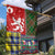 Scottish Christmas Garden Flag Scotland Lion and Xmas Elements Patch Style - Wonder Print Shop