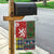 Scottish Christmas Garden Flag Scotland Lion and Xmas Elements Patch Style - Wonder Print Shop