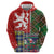 Scottish Christmas Hoodie Scotland Lion and Xmas Elements Patch Style - Wonder Print Shop