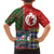 Scottish Christmas Kid Hawaiian Shirt Scotland Lion and Xmas Elements Patch Style - Wonder Print Shop