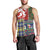 Scottish Christmas Men Tank Top Scotland Lion and Xmas Elements Patch Style - Wonder Print Shop