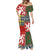 Scottish Christmas Mermaid Dress Scotland Lion and Xmas Elements Patch Style - Wonder Print Shop