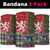 Scottish Christmas Neck Gaiter Scotland Lion and Xmas Elements Patch Style - Wonder Print Shop