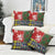 Scottish Christmas Pillow Cover Scotland Lion and Xmas Elements Patch Style - Wonder Print Shop