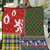 Scottish Christmas Quilt Scotland Lion and Xmas Elements Patch Style - Wonder Print Shop