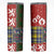 Scottish Christmas Skinny Tumbler Scotland Lion and Xmas Elements Patch Style - Wonder Print Shop