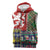 Scottish Christmas Sleeveless Hoodie Scotland Lion and Xmas Elements Patch Style - Wonder Print Shop