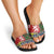 Scottish Christmas Slide Sandals Scotland Lion and Xmas Elements Patch Style - Wonder Print Shop