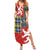 Scottish Christmas Summer Maxi Dress Scotland Lion and Xmas Elements Patch Style - Wonder Print Shop