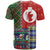 Scottish Christmas T Shirt Scotland Lion and Xmas Elements Patch Style - Wonder Print Shop