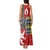 Scottish Christmas Tank Maxi Dress Scotland Lion and Xmas Elements Patch Style - Wonder Print Shop