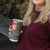 Scottish Christmas Tumbler Cup Scotland Lion and Xmas Elements Patch Style - Wonder Print Shop