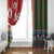 Scottish Christmas Window Curtain Scotland Lion and Xmas Elements Patch Style - Wonder Print Shop