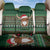 Scottish Christmas Back Car Seat Cover Highland Cattle-Xmas Tartan Stripes Style Green Color - Wonder Print Shop
