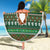 Scottish Christmas Beach Blanket Highland Cattle-Xmas Tartan Stripes Style Green Color - Wonder Print Shop