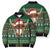 Scottish Christmas Bomber Puffer Jacket Highland Cattle-Xmas Tartan Stripes Style Green Color - Wonder Print Shop