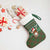 Scottish Christmas Stocking Highland Cattle-Xmas Tartan Stripes Style Green Color - Wonder Print Shop