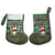 Scottish Christmas Stocking Highland Cattle-Xmas Tartan Stripes Style Green Color - Wonder Print Shop