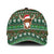 Scottish Christmas Classic Cap Highland Cattle-Xmas Tartan Stripes Style Green Color - Wonder Print Shop