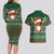 Scottish Christmas Couples Matching Long Sleeve Bodycon Dress and Hawaiian Shirt Highland Cattle-Xmas Tartan Stripes Style Green Color - Wonder Print Shop