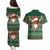 Scottish Christmas Couples Matching Puletasi and Hawaiian Shirt Highland Cattle-Xmas Tartan Stripes Style Green Color - Wonder Print Shop